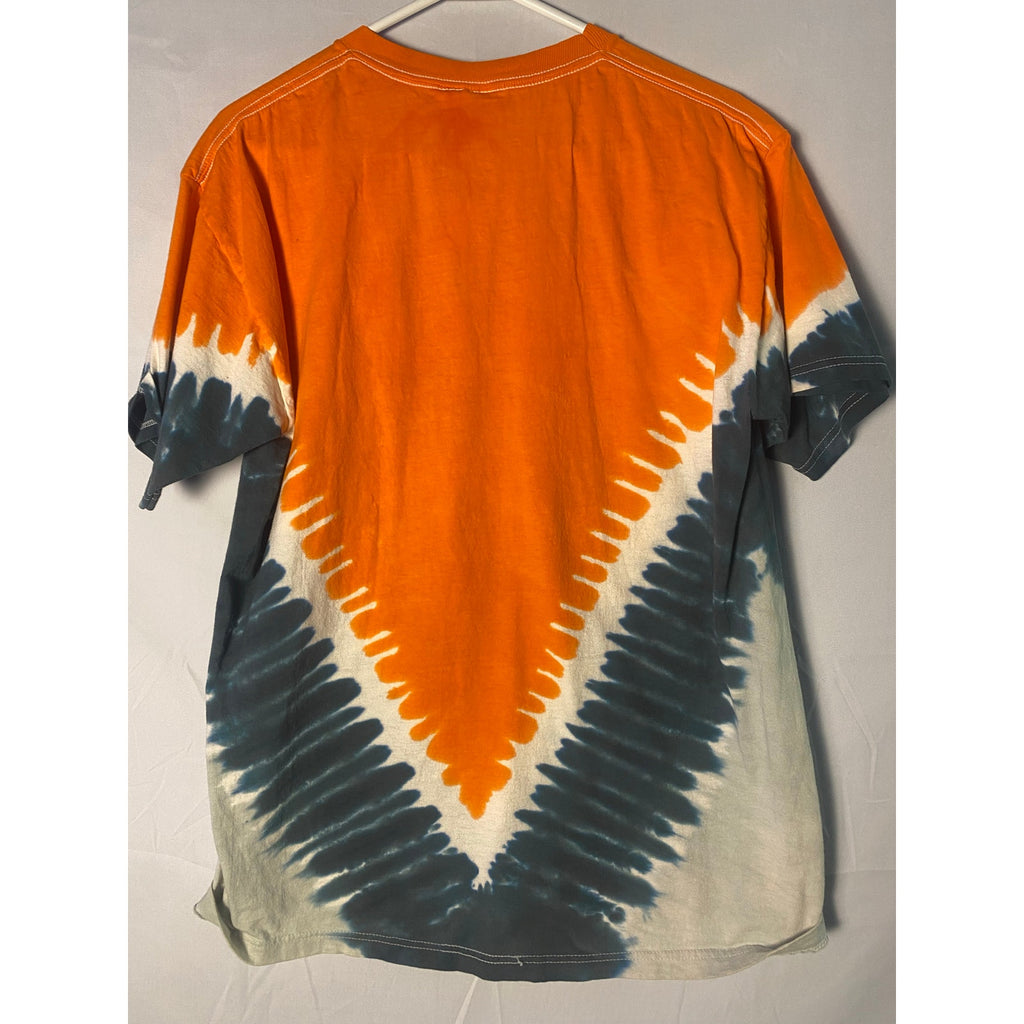 Tony Stewart 20 Orange Tie Dye Graphic Racing Tie Dye T-shirt Men's Size Large