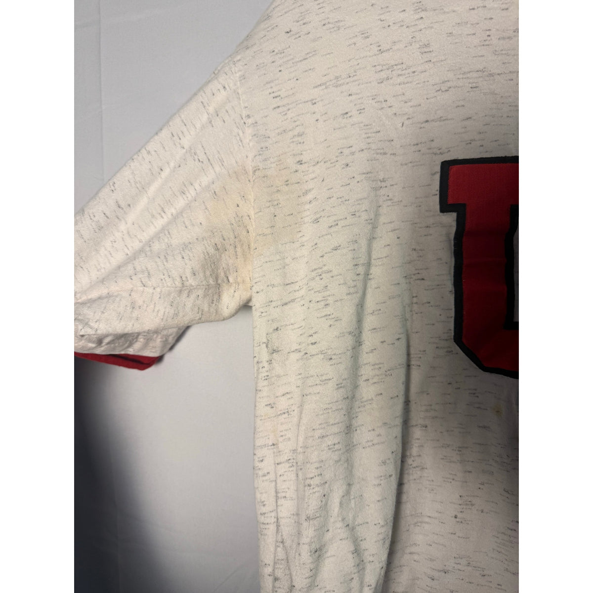 Center Cut IU INDIANA Hoosier White Double Lined Shirt Men's Size Large