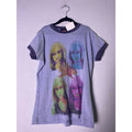 Vintage Hilary Duff Baby Ringer Graphic Print Blue-Purple Women's Size XS/S