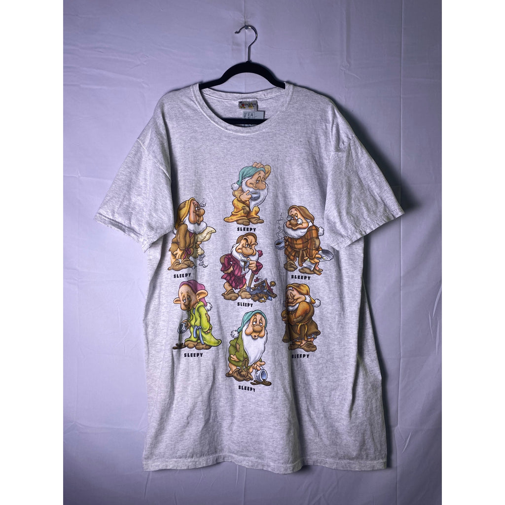 Walt Disney Would the Real SLEEPY Please stand up! Snow White 7 Dwarfs Shirt OS