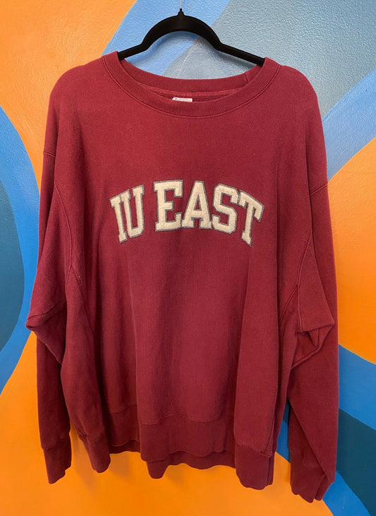 Champion Embroidered IU EAST Crew Neck Pullover Sweater Men's Size 2XL