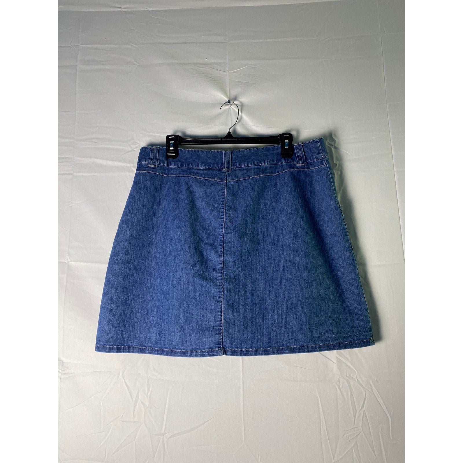 White Stag Blue Denim A-line Mini Skort with Pockets Women's Plus Size 4XL