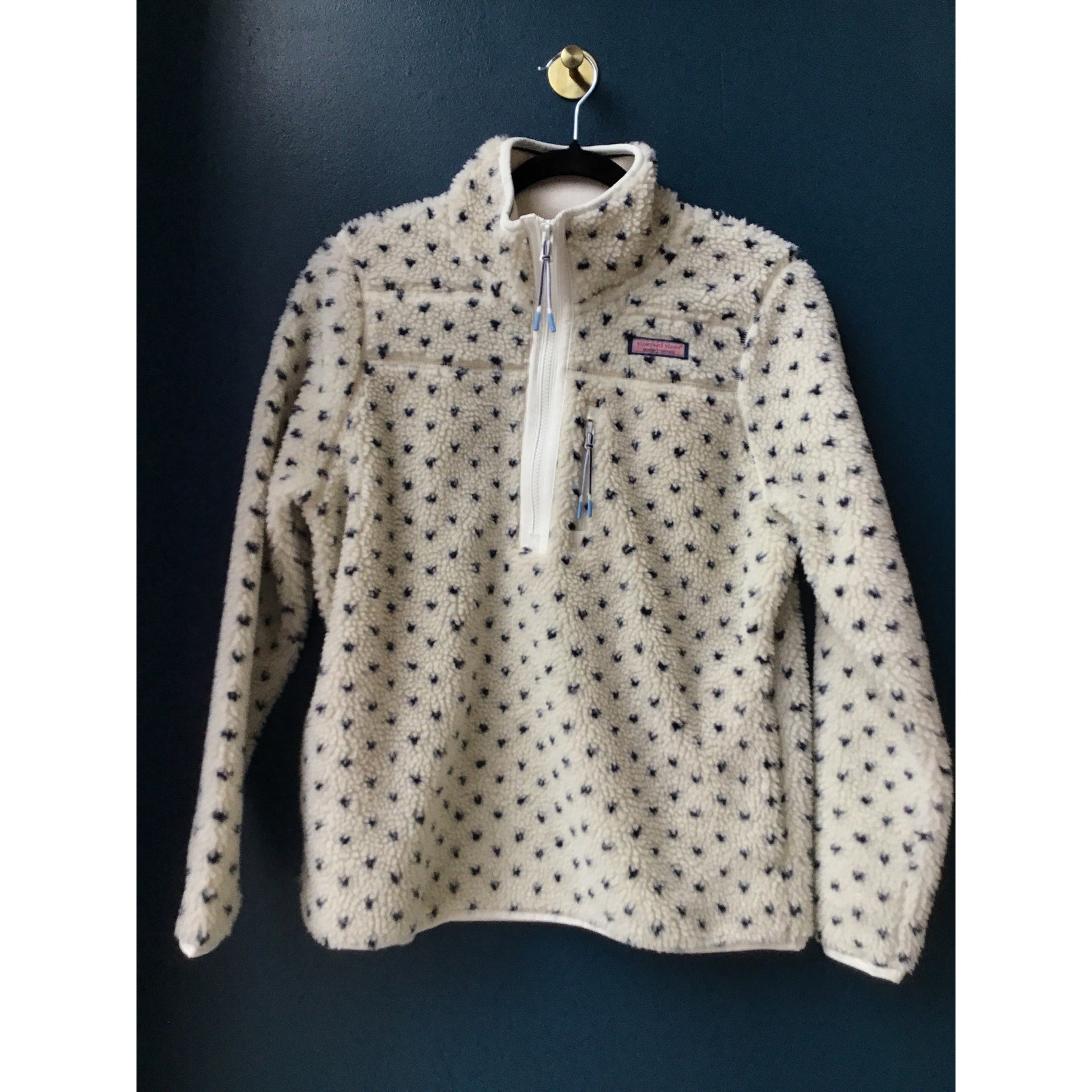 Vineyard Vines Birdseye SuperShep Sweatshirt 1/4 Zip Pullover Merino Knit XS