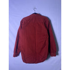 Red Cabelas Button Up Flannel Lined