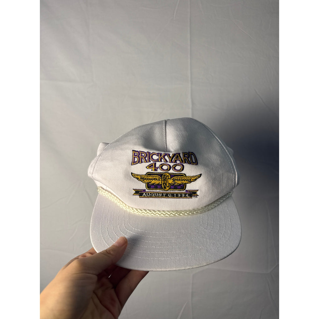 Vintage 1994 Mens NASCAR Brickyard 400 Inaugural Race Snapback Hat Embroidered