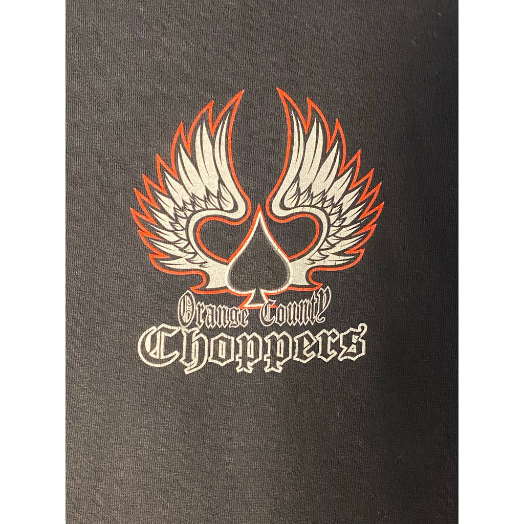 Vintage Orange County Choppers Black T-Shirt Flame Biker Skater Mens Size XL&nbsp;
