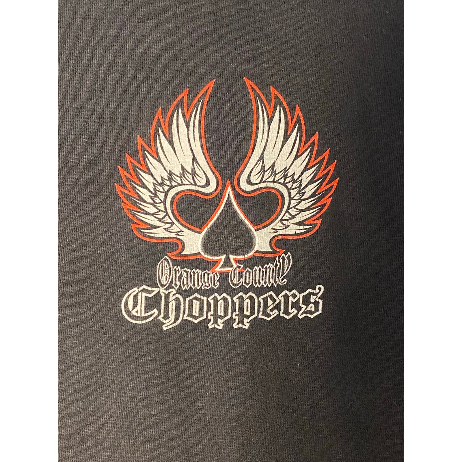 Vintage Orange County Choppers Black T-Shirt Flame Biker Skater Mens Size XL&nbsp;
