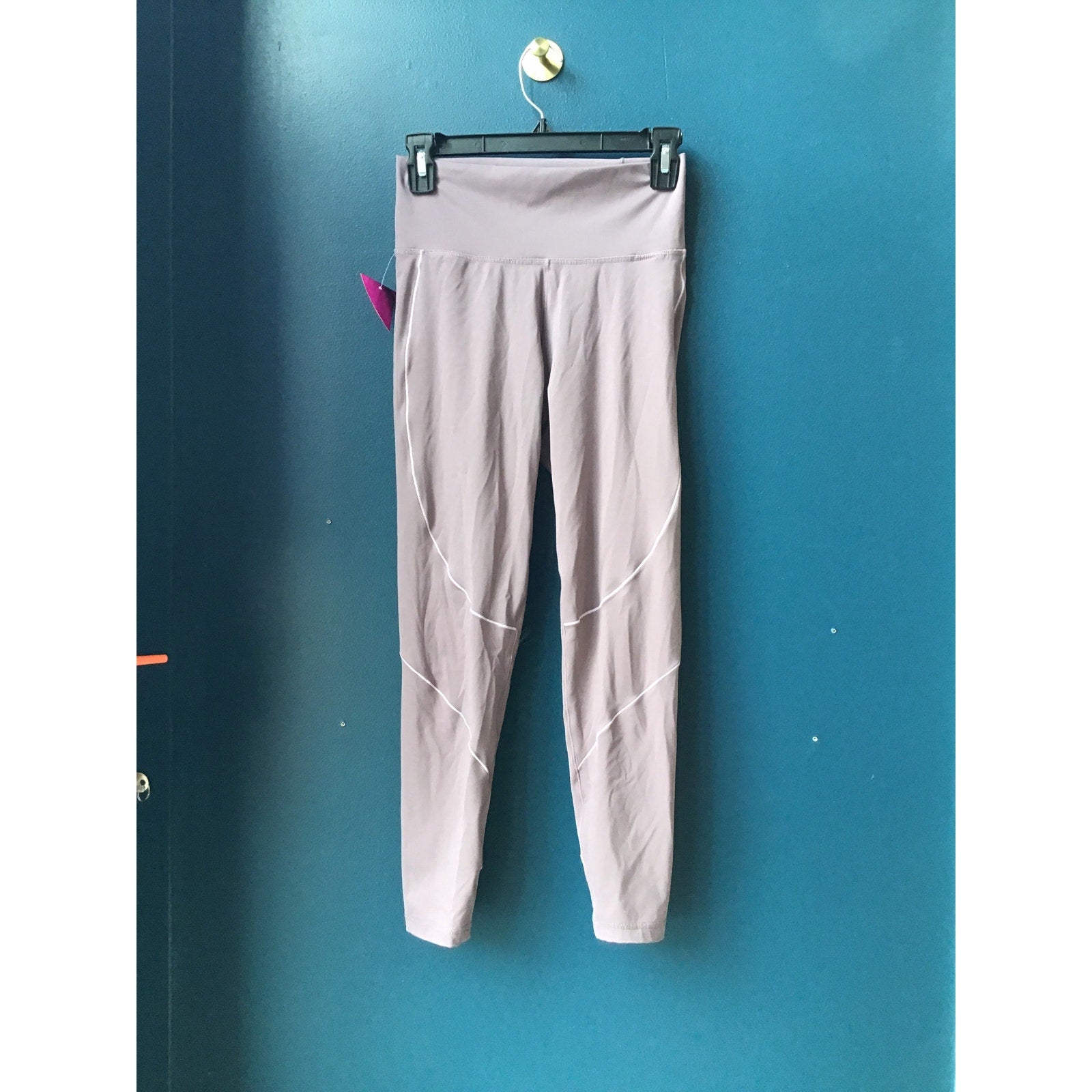 adidas Purple Athletic Pull On Leggings Pants Skinny Women's Size Medium