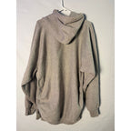 Vintage IU INDIANA Embroidered Gray Heavy Hoodie Sweatshirt Men's XL Tall