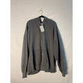 Vintage Hanes Gray Full Zip Hoodie Sweatshirt Front Pocket Men's Size 2XL