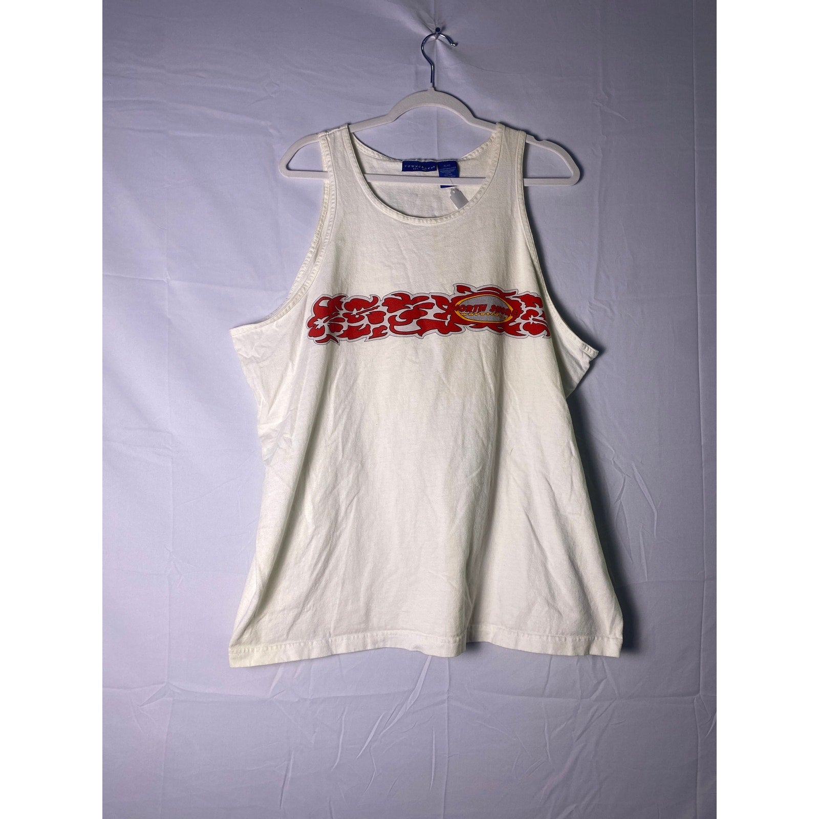 Towncraft North Shore Print White Tank Top Men's Size XL