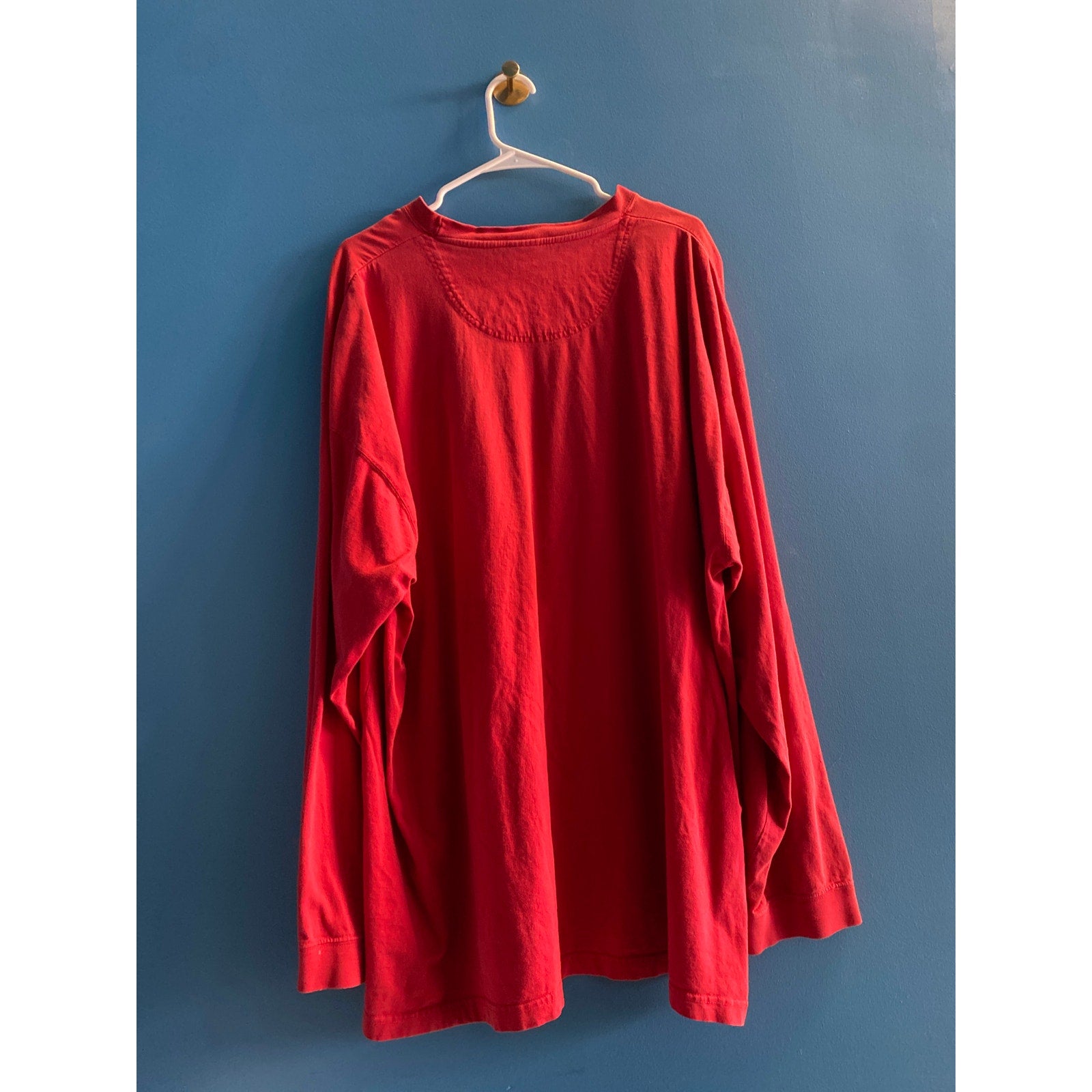 Starter INDIANA Hoosiers Embroidered Red Long Sleeve Shirt Men's Size 3X