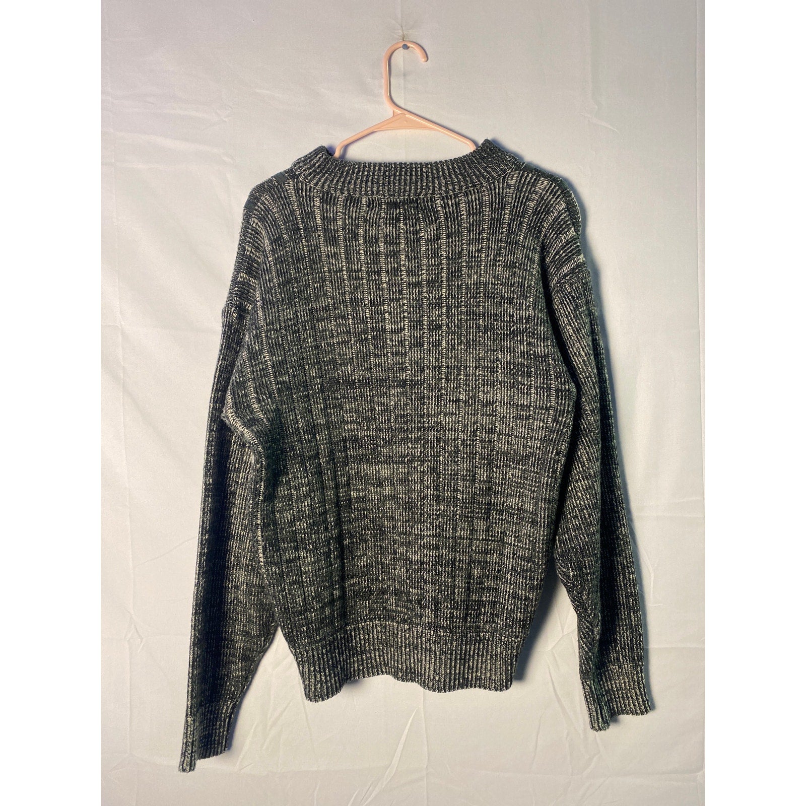 Green Vintage Chevron Sweater