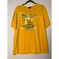 Harley Davidson Ocean City, Maryland Graphic Print Yellow Shirt Pocket Tee XL