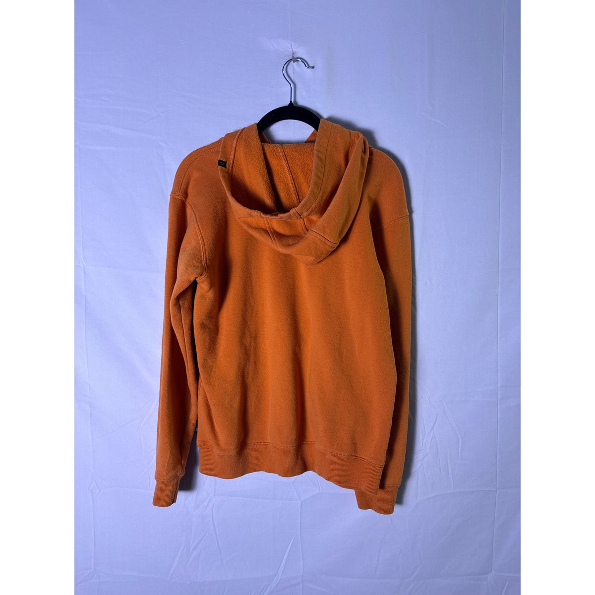 Vintage 90s Quiksilver Logo Graphic Print Orange Pullover Hoodie Women's Large