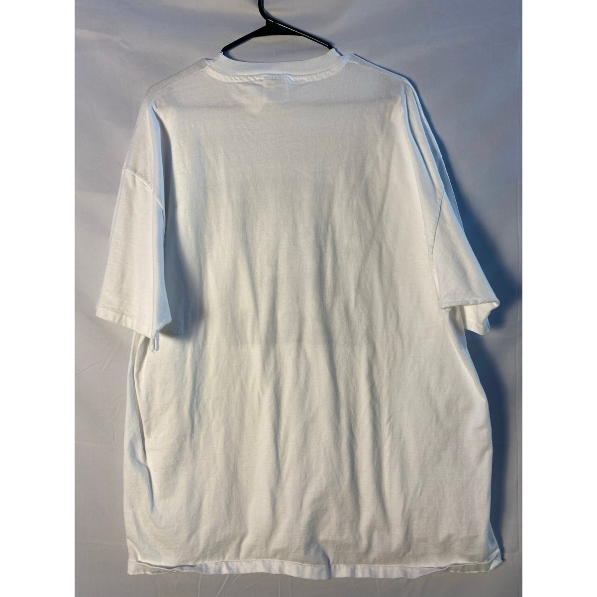 Hanes Vukovich White Racing Graphic Print Shirt Men's Size 2XL Crewneck