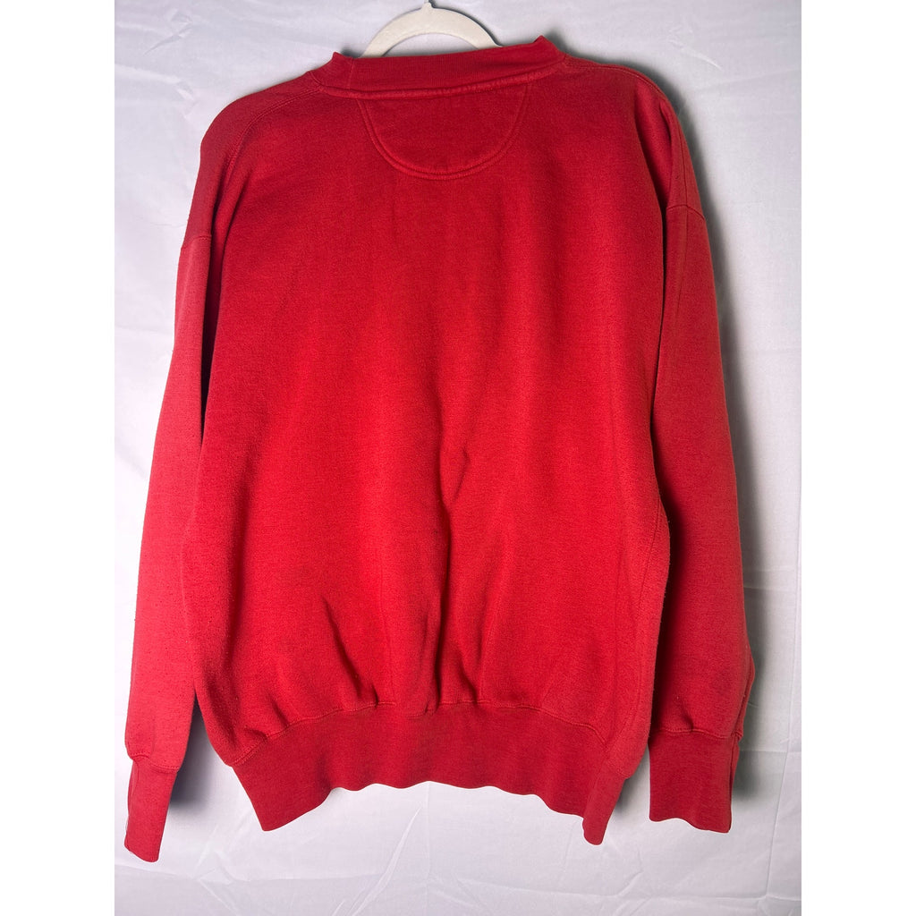 Midwest Embroidery INDIANA Hoosiers Crew Neck Red Sweatshirt Women's Size Large