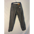 Vintage Guess Jeans w/ Pleated Sides Black Denim Dark Wash Pockets Women Size 30