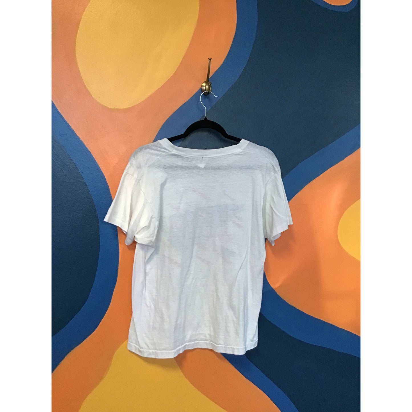 80s Vintage Screen Stars Kings Island White Graphic T-Shirt Womens Size Medium