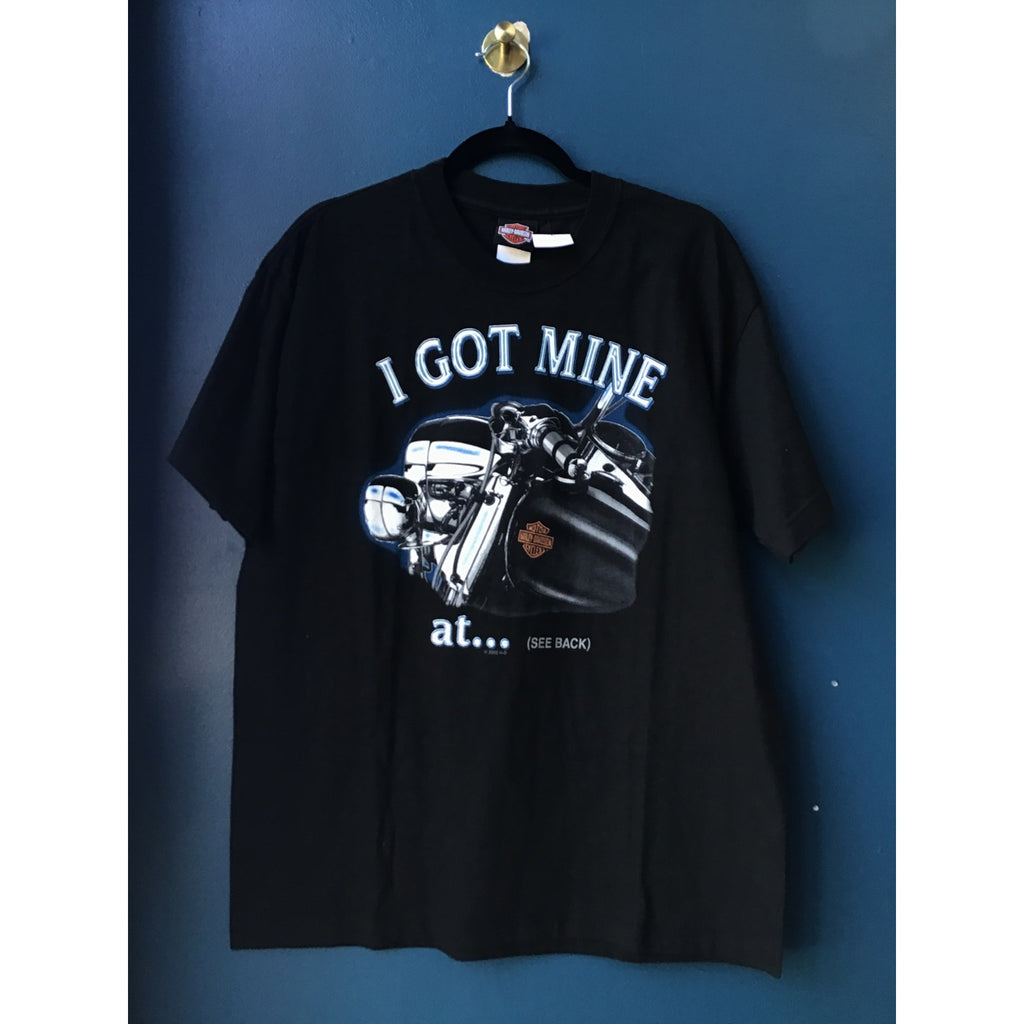 Harley Davidson Motorcycle I got mine at Indywest Plainfield, IN Shirt Men Large
