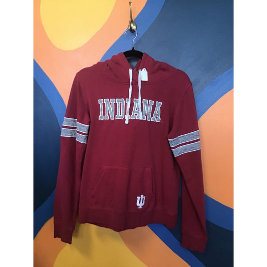 Colosseum Athletics INDIANA Red Gray Pullover Hoodie Drawstring Pullover Large