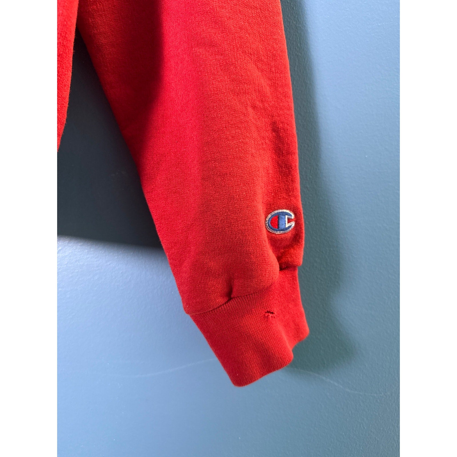 IU INDIANA Embroidered Red Pullover Hoodie Sweatshirt Men's Size Large