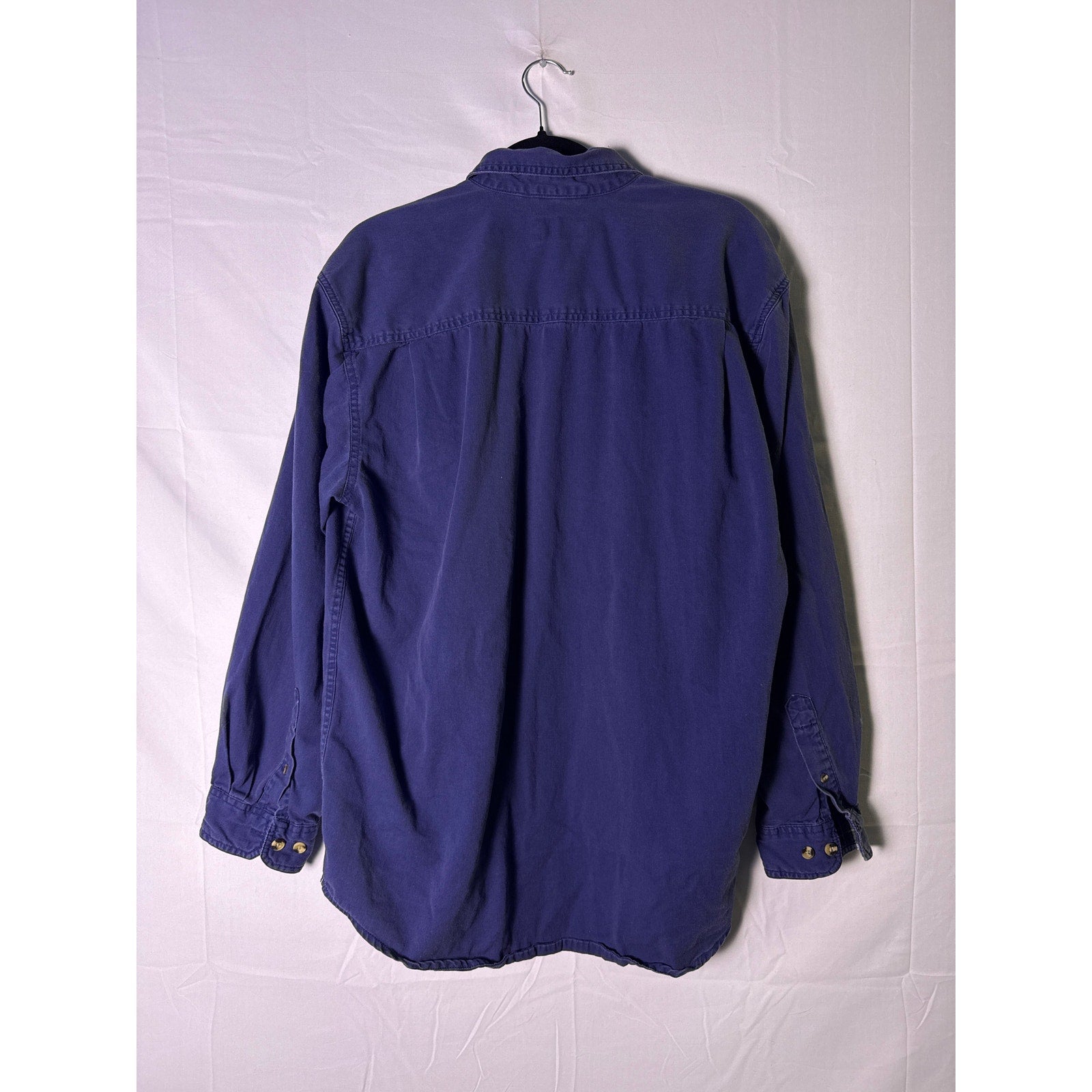 North Axis Dark Blue Button Down Long Sleeve Shirt Chest Pockets Mens Size Large
