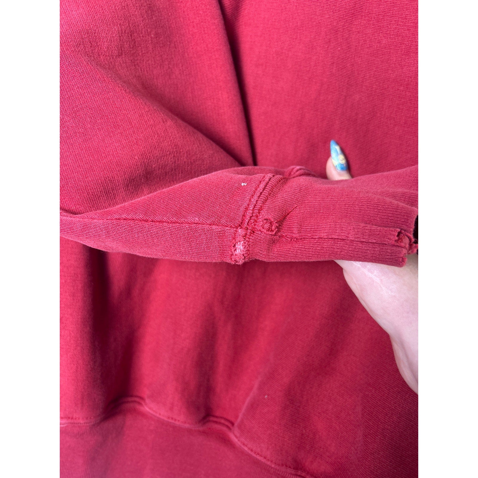 Steve & Barry's Embroidered INDIANA Red Crewneck Pullover Sweatshirt Men's XL