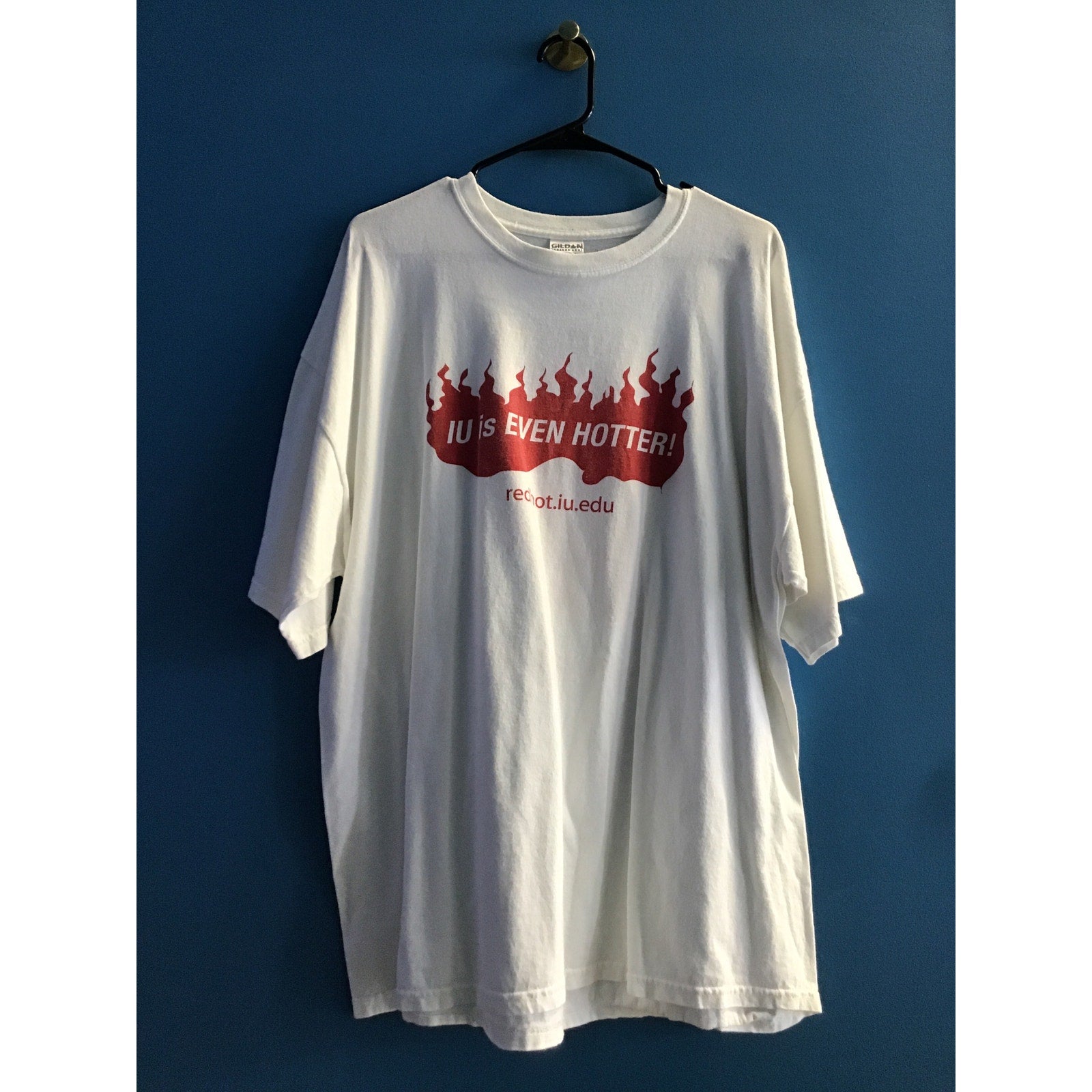 Gildan IU is EVEN HOTTER! Indiana Black Expo 2007! White T-shirt Men's Size 2XL