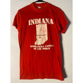 Vintage 80s LOGO 7 IU Indiana University Red Basketball Shirt Men's Size Small