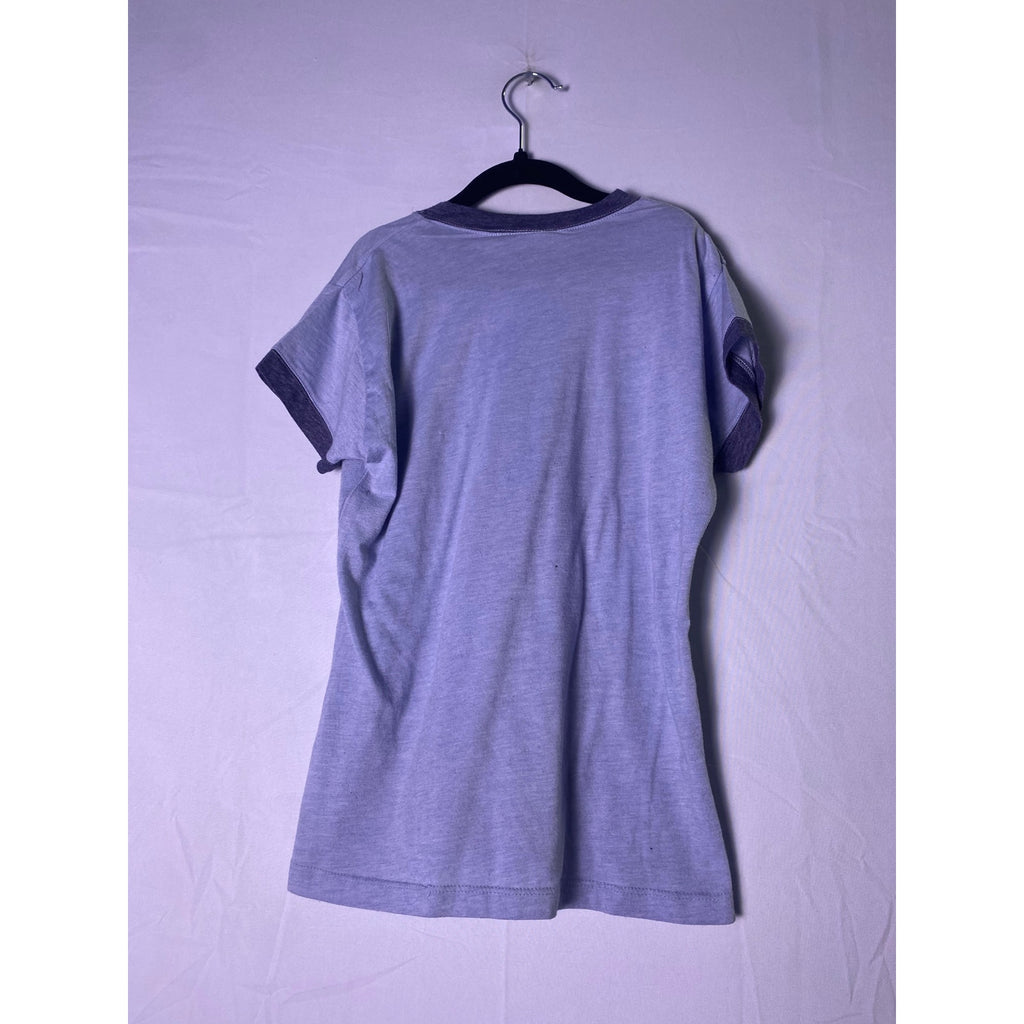 Vintage Hilary Duff Baby Ringer Graphic Print Blue-Purple Women's Size XS/S