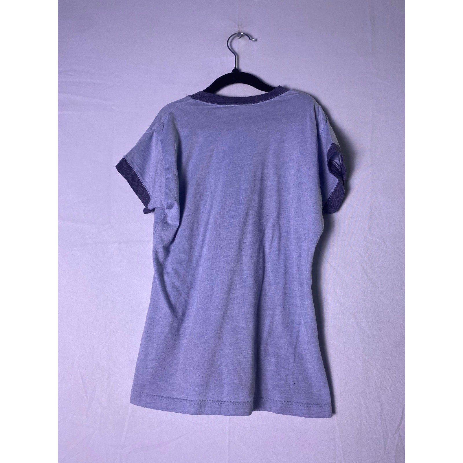 Vintage Hilary Duff Baby Ringer Graphic Print Blue-Purple Women's Size XS/S