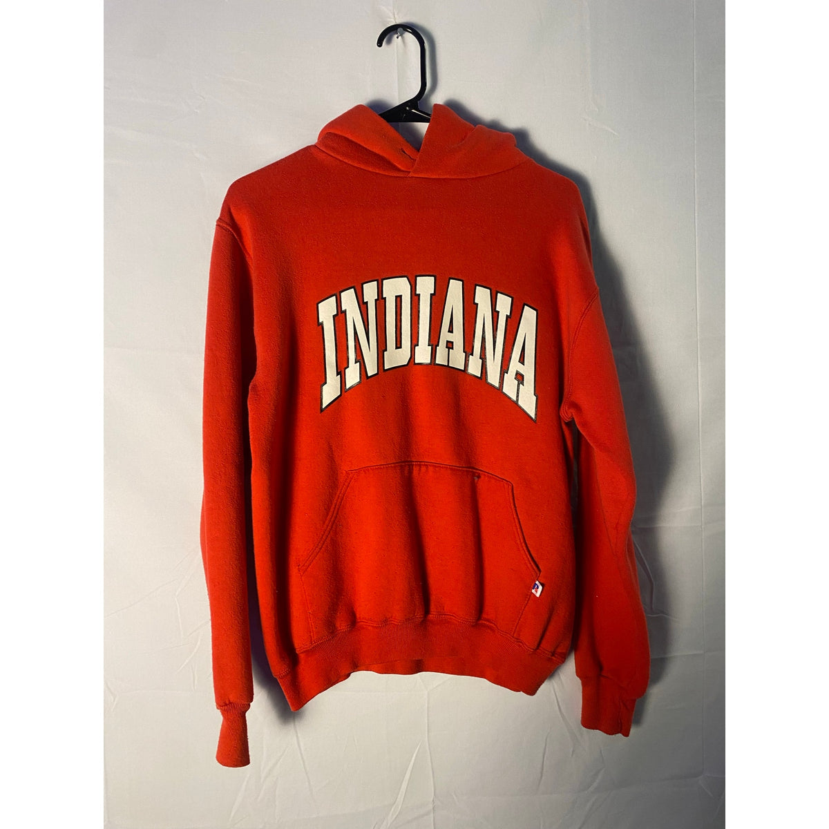 Vintage 90s Russell Athletic Indiana University Red Pullover Hoodie Men Size M/L