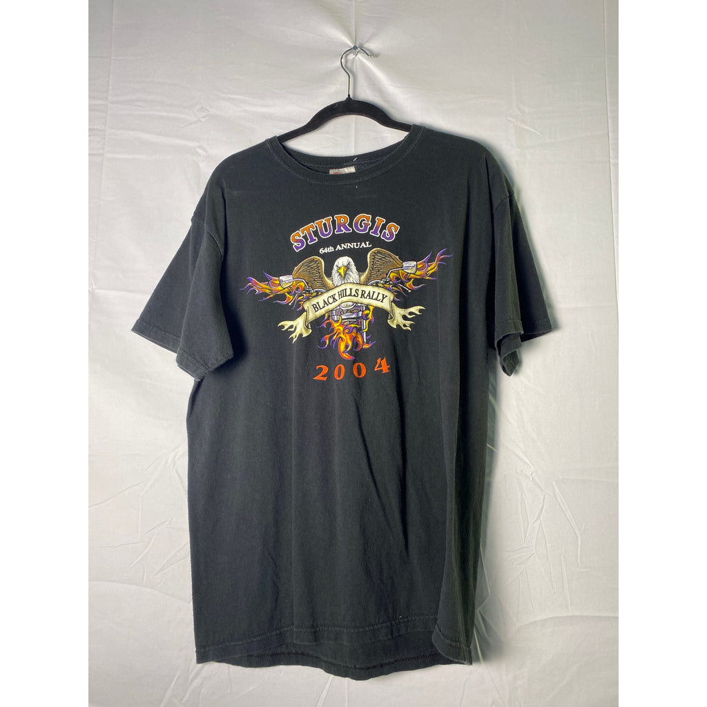 Hanes 04 Sturgis A Biker Tradition USA 64th Annual Black Hills Rally Shirt Large