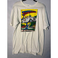 Vintage 1988 No.19 Superman White Graphic Print T-shirt Men's Size XL