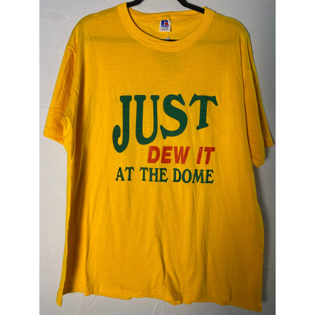 Russell Athletic "Just Dew It at the Dome" Comet Command 1992 Golden Guard Shirt