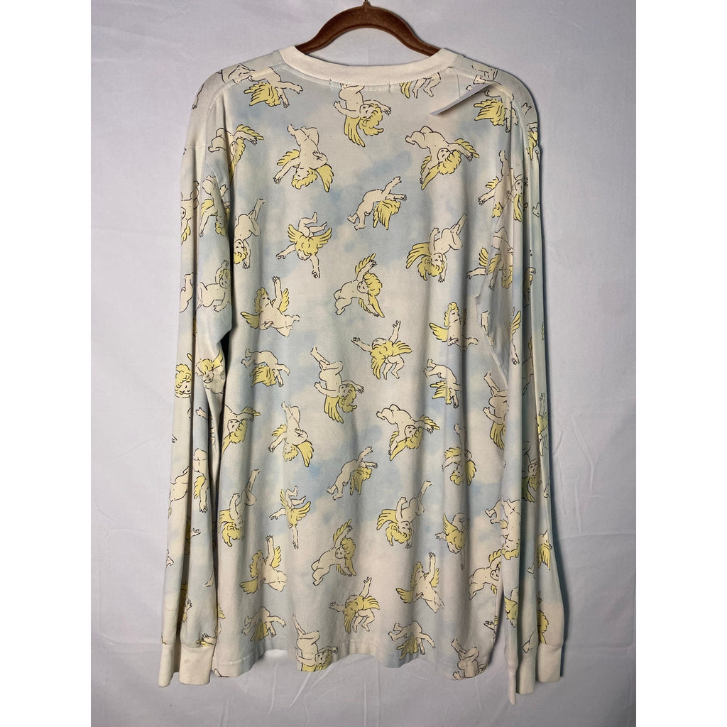 Joyrich Risen Sky Angel Cherub Long Sleeve Shirt Lightweight Women's Size XL
