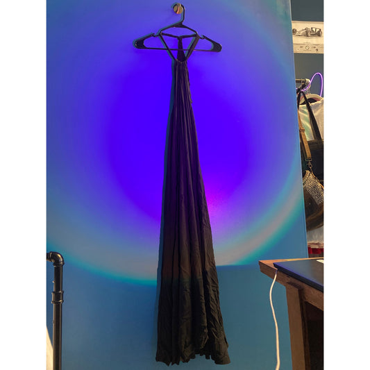 Elan Black Halter Maxi Dress Back Exposed Women's Size Large/XL