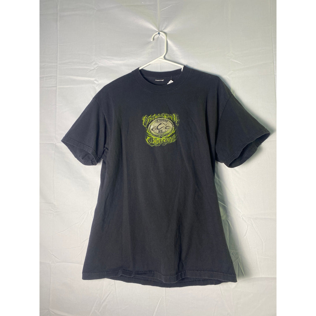 Orange County Choppers Shirt ROCK TAVERN NY Print Black Shirt Men's Size Medium