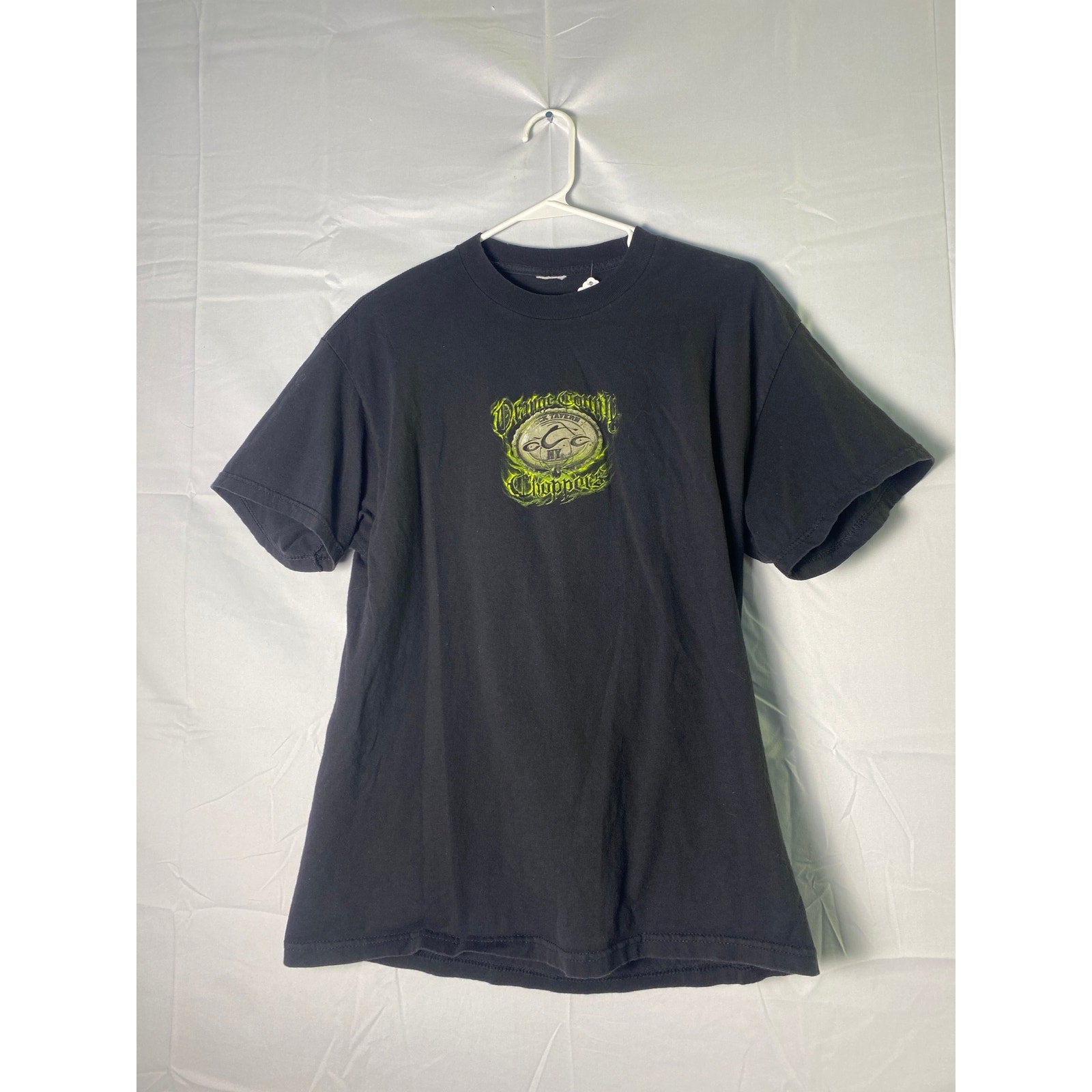 Orange County Choppers Shirt ROCK TAVERN NY Print Black Shirt Men's Size Medium