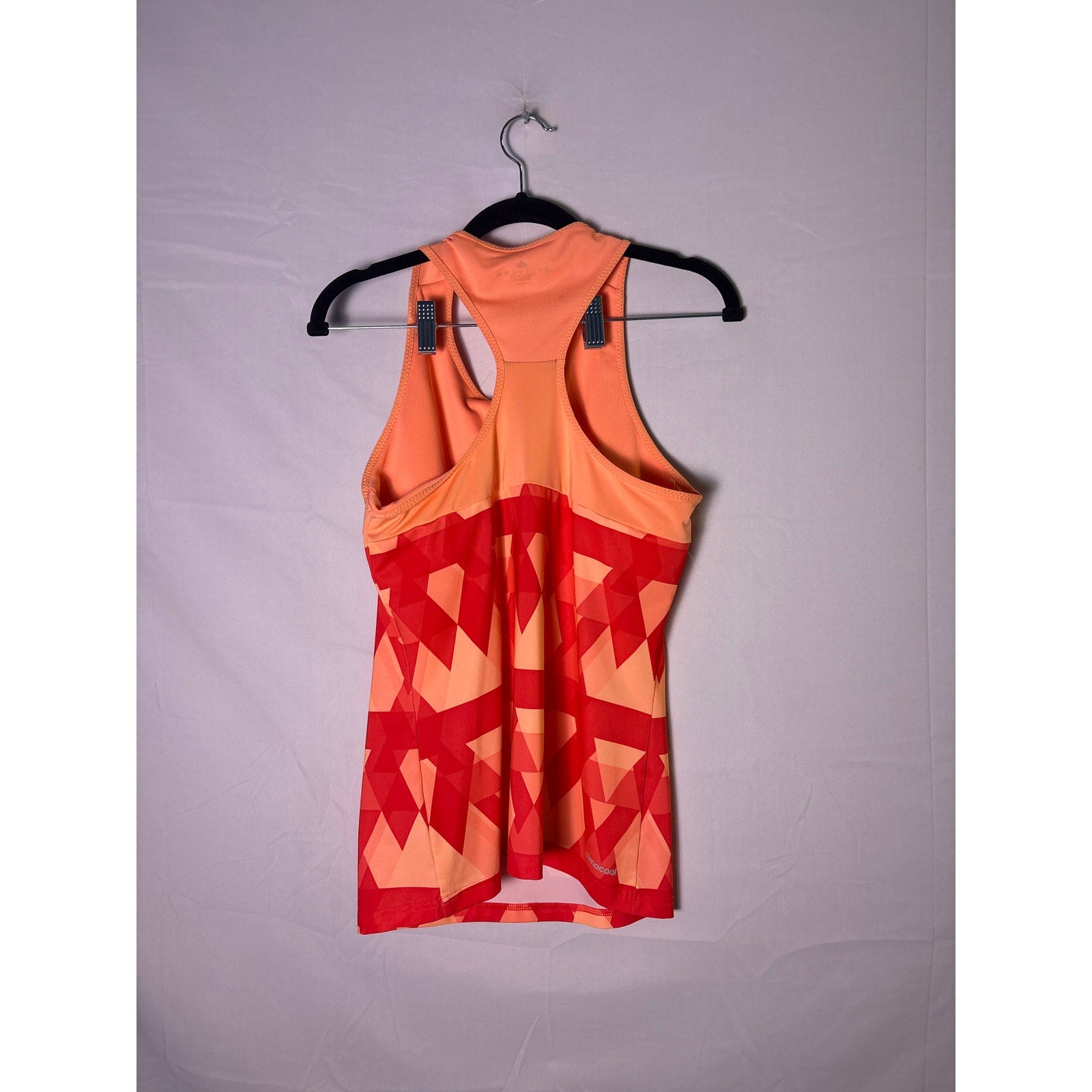 Adidas Climacool Tennis Tank Top &amp; Mini Skort Red Orange Activewear Medium