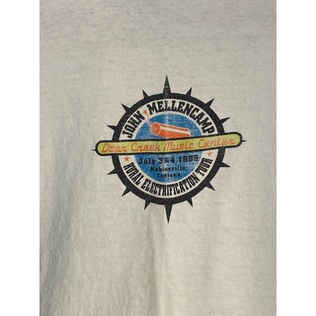 Vintage 90s All Sport John Mellencamp July 4th Celebrations Tour Shirt Men's XL
