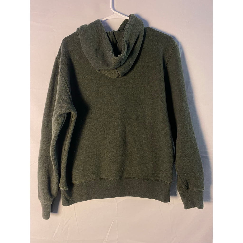 State of Mine Green Indiana Fuzzy Logo Pullover Hoodie Sweatshirt Men's Medium
