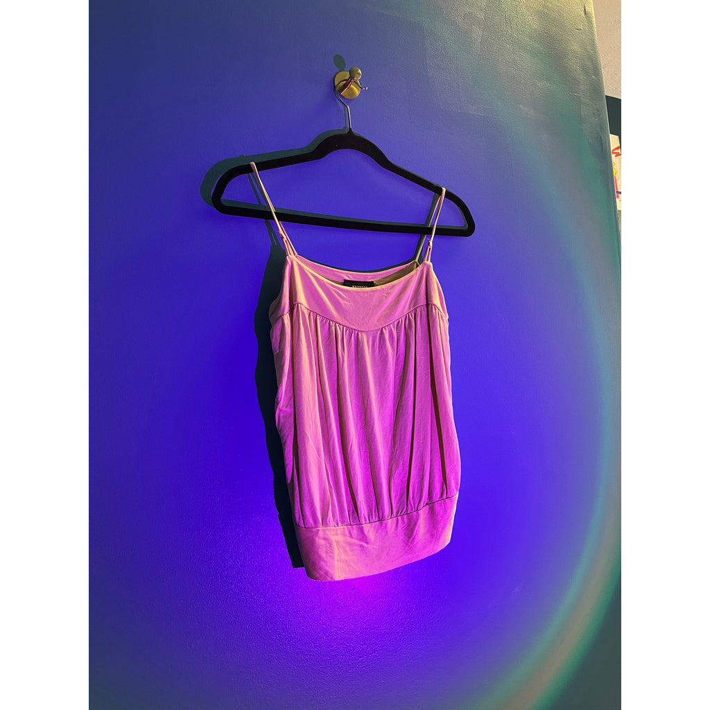Express Champaigne Pink Pleated Tank Top Sleeveless Women's Size XS