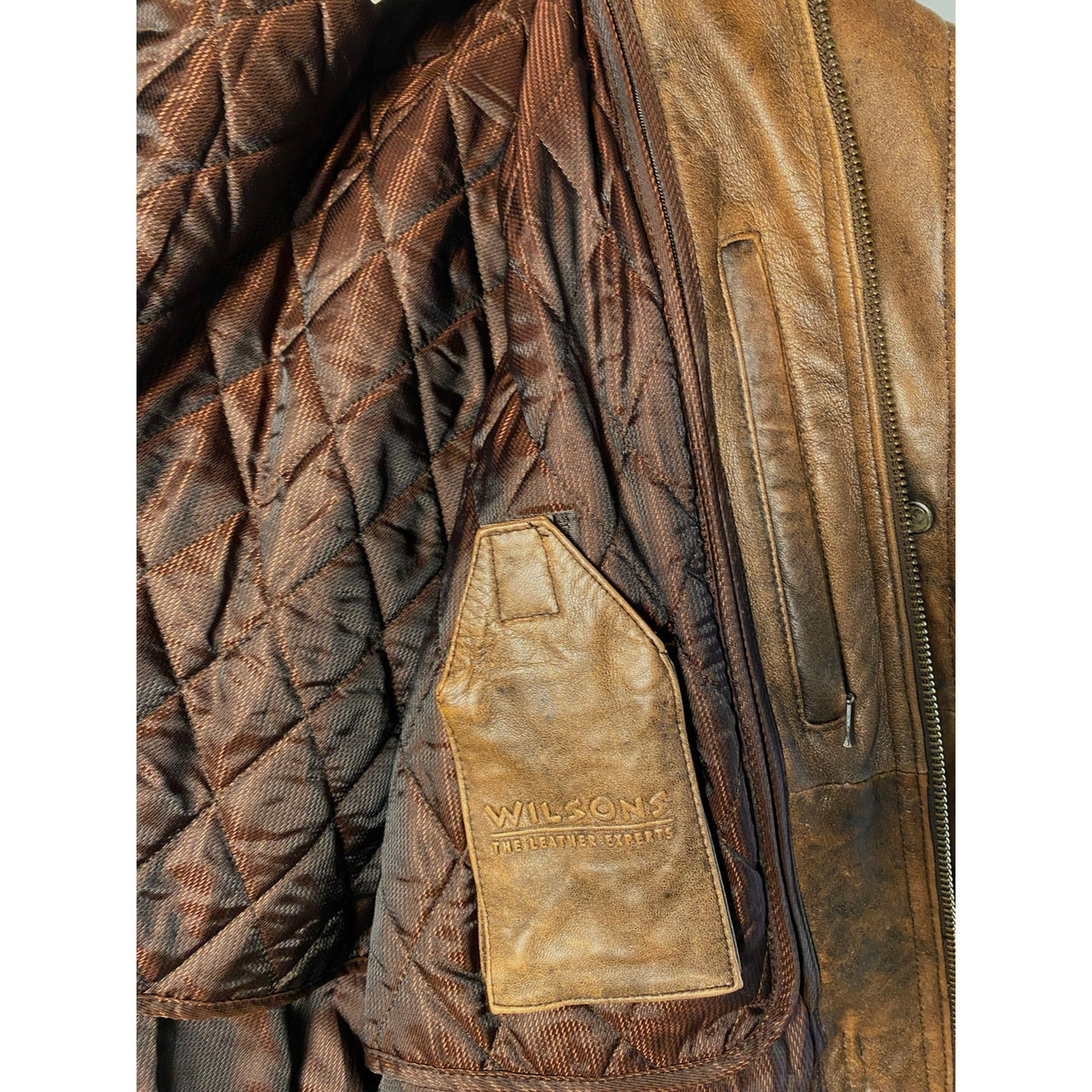 Vintage Wilsons Leather Experts Thinsulate Ultra Genuine Leather Bomber Jacket