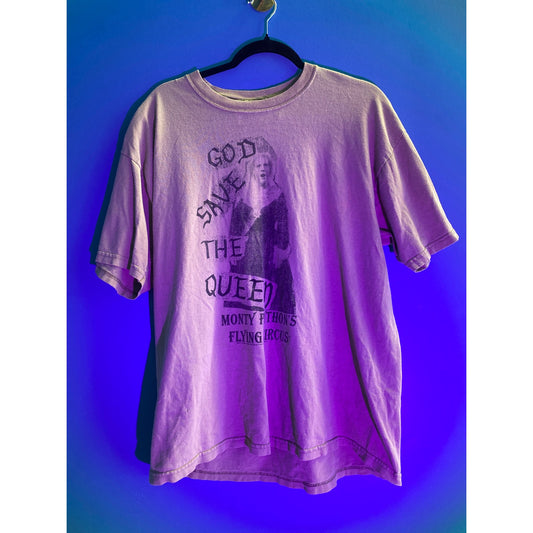 Vintage Jerzees Tee Shirt God Save The Queen Monty Python's Flying Circus Large