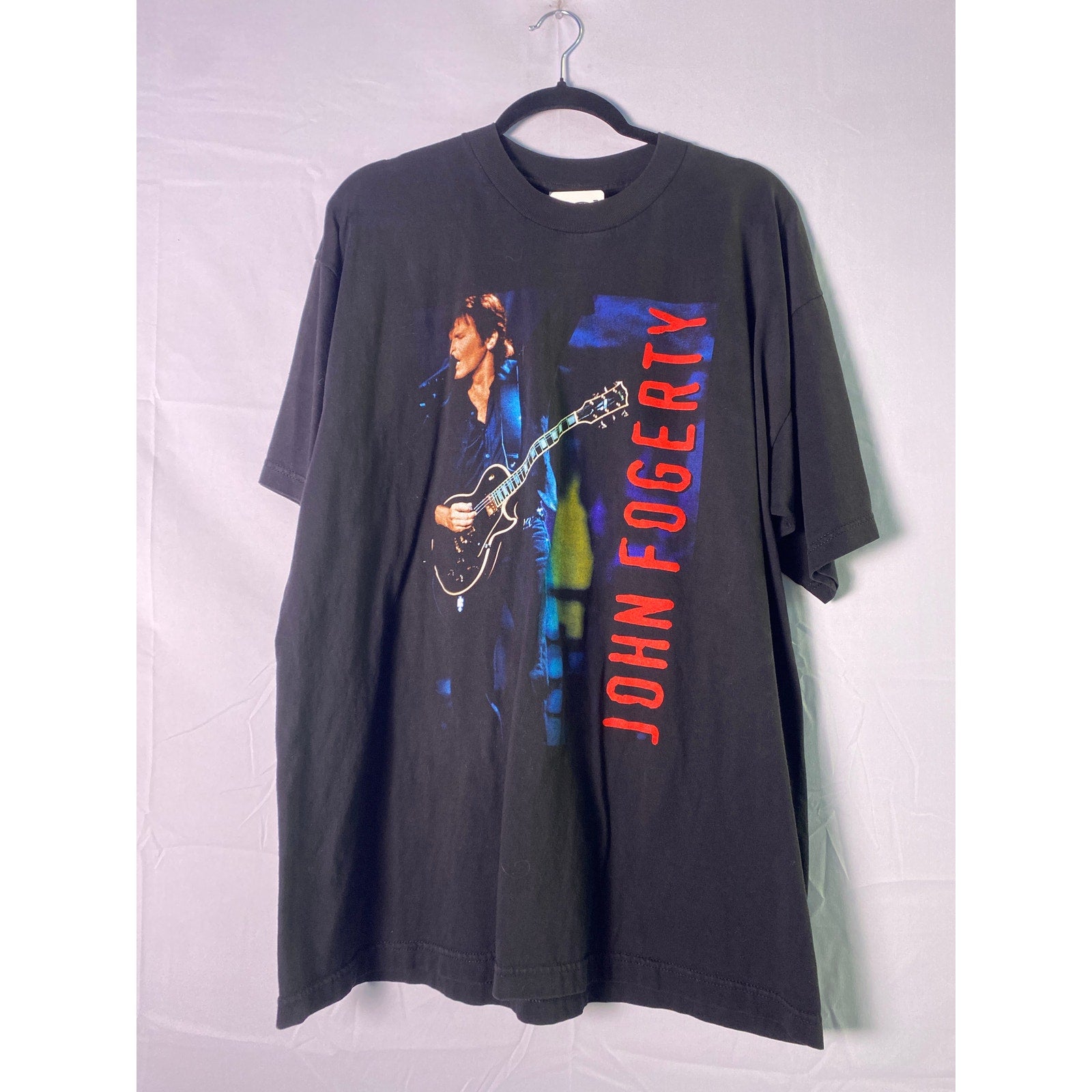 John Fogerty Swamp Rock Band Black Shirt Graphic Print Men's Size XL