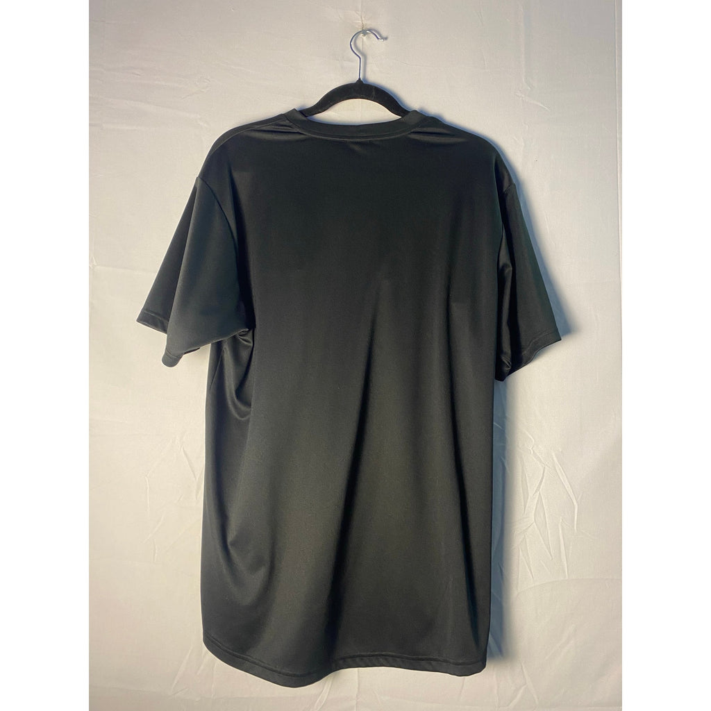 Y2K Nike Center Badge Black Tee Soccer Training Shirt Men's Size Medium