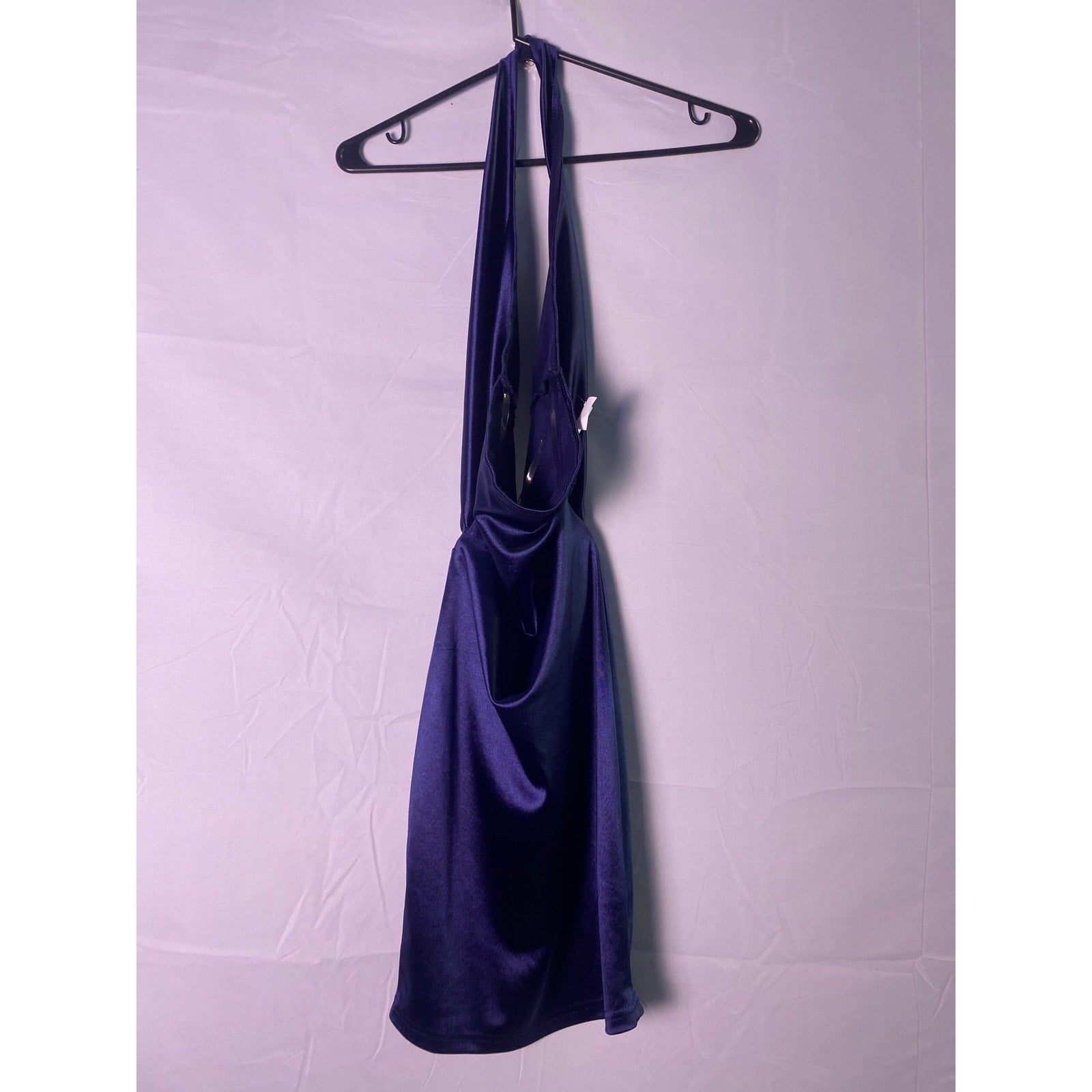 Windsor Navy Blue Halter Cut-Out Bodycon Dress Women's Size Medium