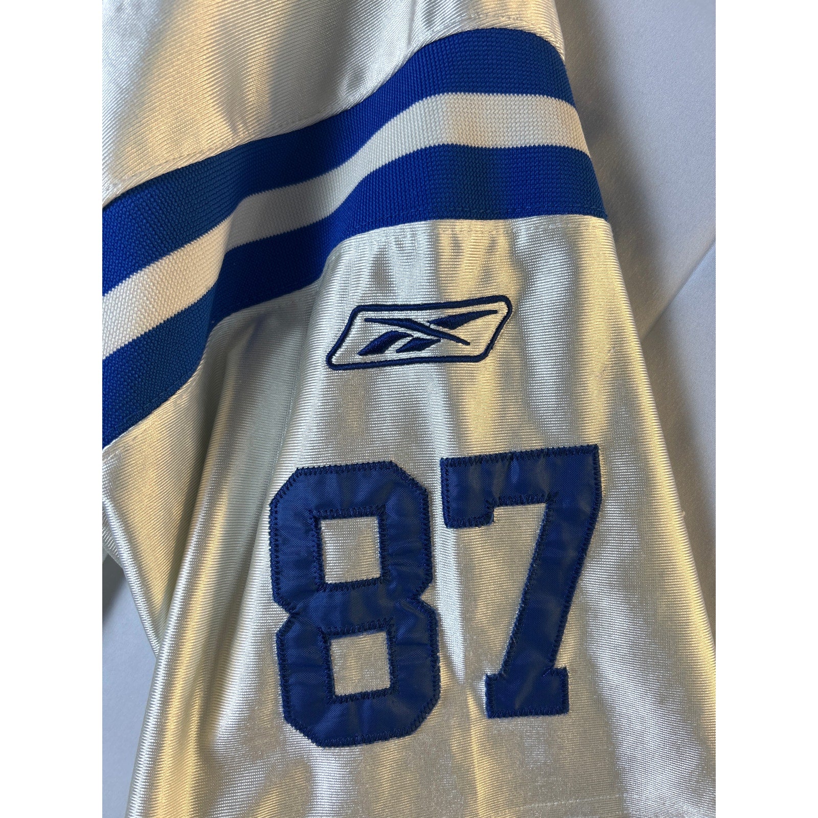 Vintage Reebok NFL Indianapolis Colts #87 Wayne Football Jersey Blue White Large
